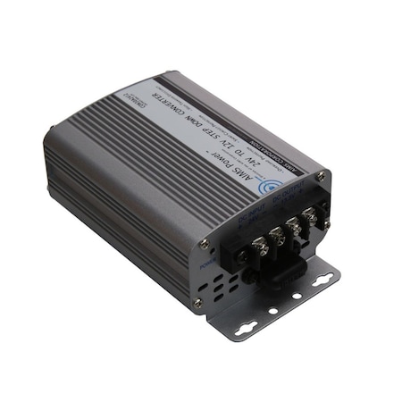 Aims Power DC to DC Converter, 24V DC to 12V DC, 0 Hz, Aluminum CON40A2412